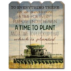 "Time to Plant" by Cindy Jacobs, Printed Wall Art on a Wood Picket Fence