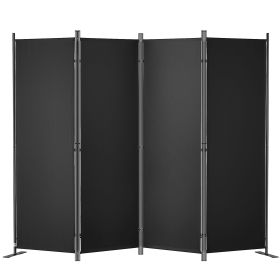 VEVOR Room Divider, 5.6 ft Room Dividers and Folding Privacy Screens (4-panel), Fabric Partition Room Dividers for Office, Bedroom, Dining Room, Study