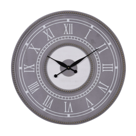 DecMode 30" Gray Wood Wall Clock