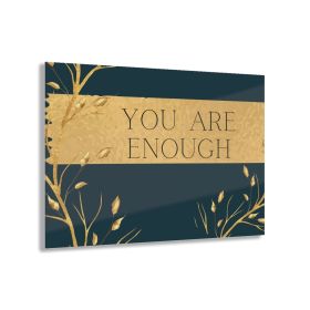 Home Decor, Acrylic Wall Art, Say It Soul You Are Enough, Affirmation Inspiration