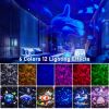 1pc Galaxy Starry Projector, Night Light, Colorful Ocean Rotary 3D Music Night Lamp For Kids Baby, Christmas Gifts