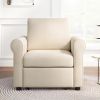 3-in-1 Sofa Bed Chair, Convertible Sleeper Chair Bed,Adjust Backrest Into a Sofa,Lounger Chair,Single Bed,Modern Chair Bed Sleeper for Adults,Beige(Ol