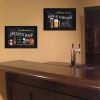 "Sports Bar Collection" 2-Piece Vignette By Debbie DeWitt, Printed Wall Art, Ready To Hang Framed Poster, Black Frame