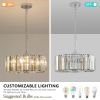 Modern Crystal Chandelier for Living-Room Round Cristal Lamp Luxury Home Decor Light Fixture