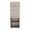 DEPOT E-SHOP Savona Medicine Single Door Cabinet, Two Interior Shelves, Two External Shelves, Light Gray