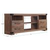 Manhattan Comfort Richmond 60" TV Stand with 2 Drawers and 4 Shelves in Brown