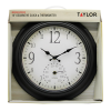 Taylor 14" Decorative Clock with Thermometer