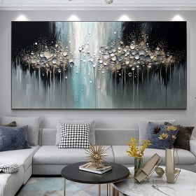 Handmade Oil Painting Abstract Texture Oil Painting On Canvas Large Wall Art Original White Painting Minimalist Art Custom Painting Modern Living Room (Style: 1, size: 150X220cm)