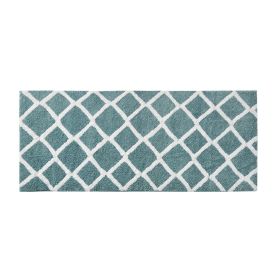 Reversible High Pile Tufted Microfiber Bath Rug (Color: as Pic)