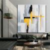 Hand Painted Oil Paintings Black and white gold Modern Abstract Oil Paintings On Canvas Wall Art Decorative Picture Living Room Hallway Bedroom Luxuri
