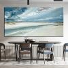 Hand Painted Oil Paintings Abstract Seascape Painting Beach Ocean  Living Room Hallway Luxurious Decorative Painting