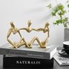 Nordic Art Abstract Thinker Statue Home Crafts Resin Statues Abstract Figure Sculpture Thinker Table Office Home Desktop Decor