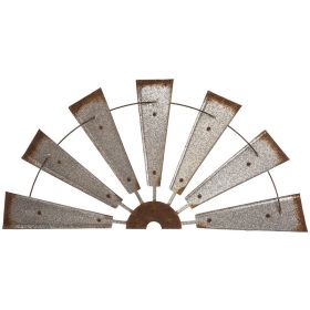 Metal Iron Half Windmill Art Decoration (Option: A 280to140mm)